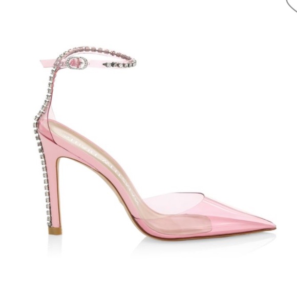 - Stuart Weitzman
Glam 100 Strap Pumps Color: Pink/Clear size 7 - Picture 2 of 15
